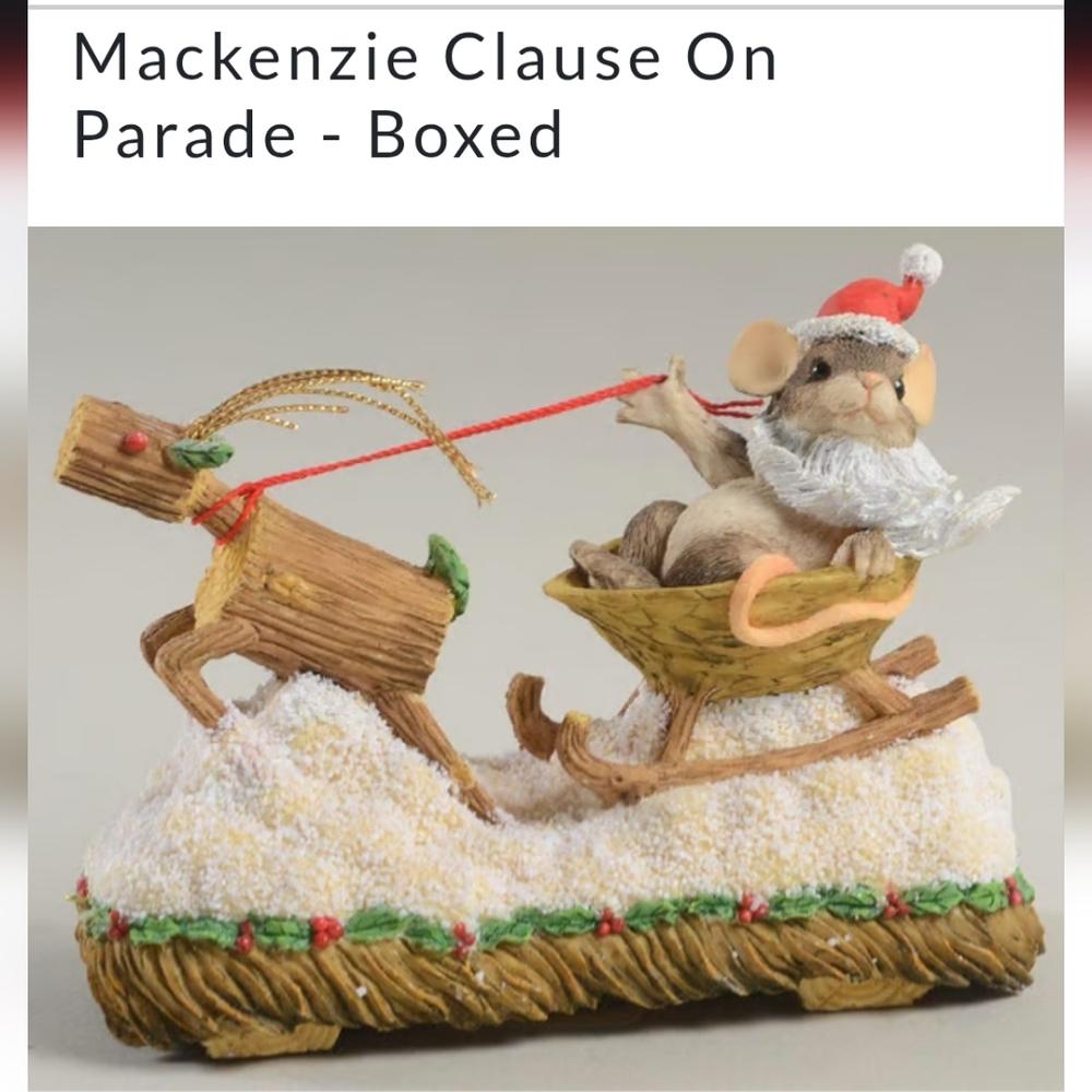 Fitz & Floyd Mackenzie Claus In Parade Figurine W/ Box